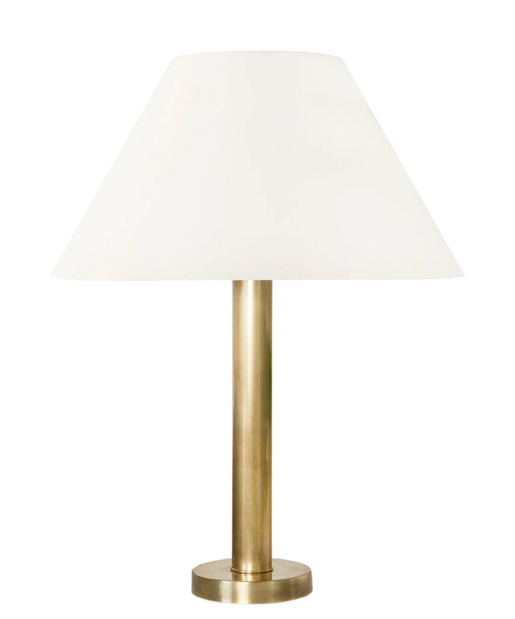 Theodore Table Lamp, Brass with Empire Lampshade