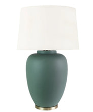 Willow Table Lamp, Matte Pacific Green