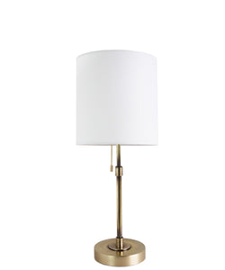 Annapolis Short Table Lamp, Antique Brass