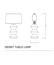 Derby Table Lamp, Navy