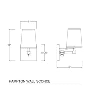 Hampton Pivoting Wall Sconce with Linen Shade, Antique Brass