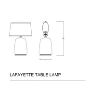 Lafayette Table Lamp, Indigo