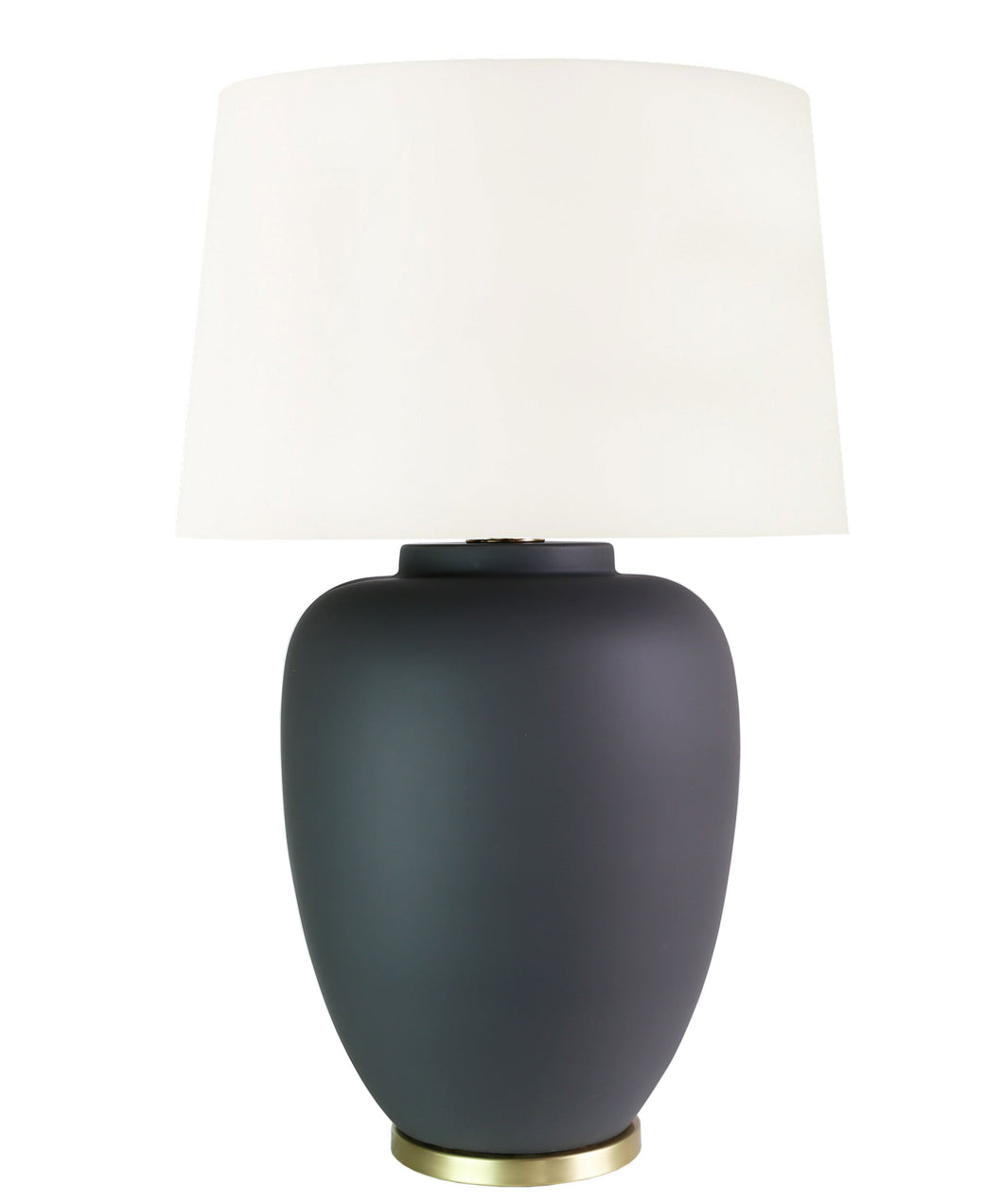 Willow Table Lamp, Matte Charcoal