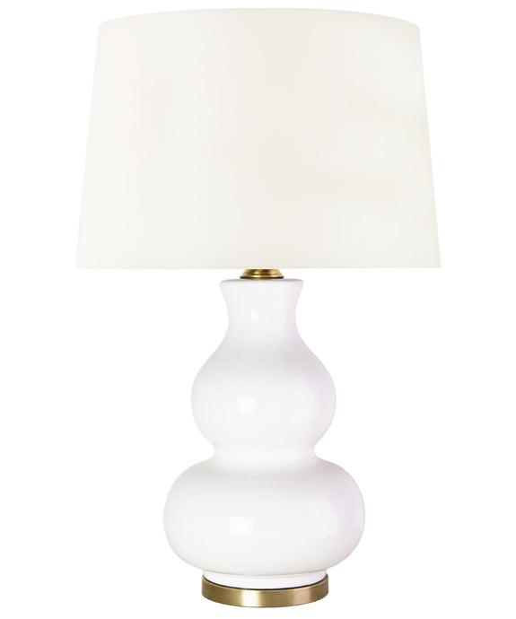 Alexandria Gourd Table Lamp, White