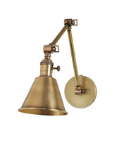 Jamestown Double Arm Wall Sconce, Antique Brass