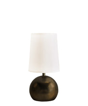 Quinn Table Lamp with Linen Shade, Bronze